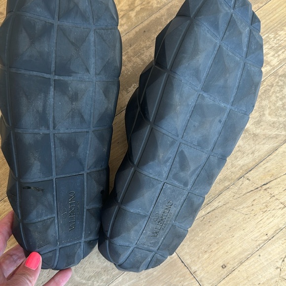 Valentino Garavani Roman Stud Turtle Slide Black Size 43 - Picture 3 of 4